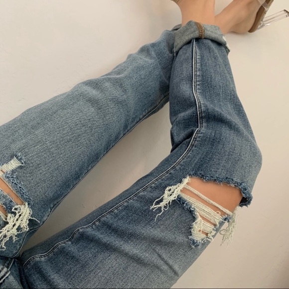 mrsalliexo Denim - Reagan High Rise Boyfriend Jeans